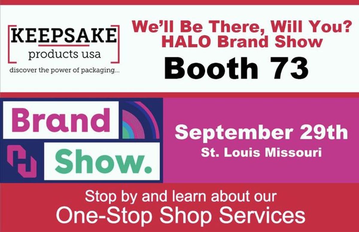 We'll be at the HALO Brand Show on Thurs... Keepsake Products USA