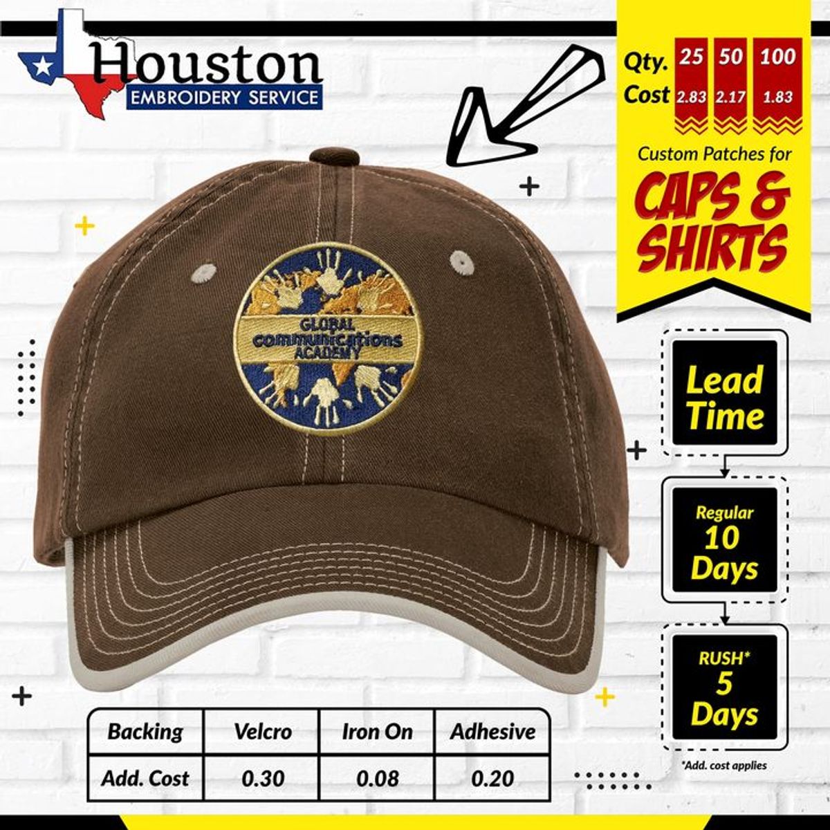 custompatches... Houston Embroidery Service