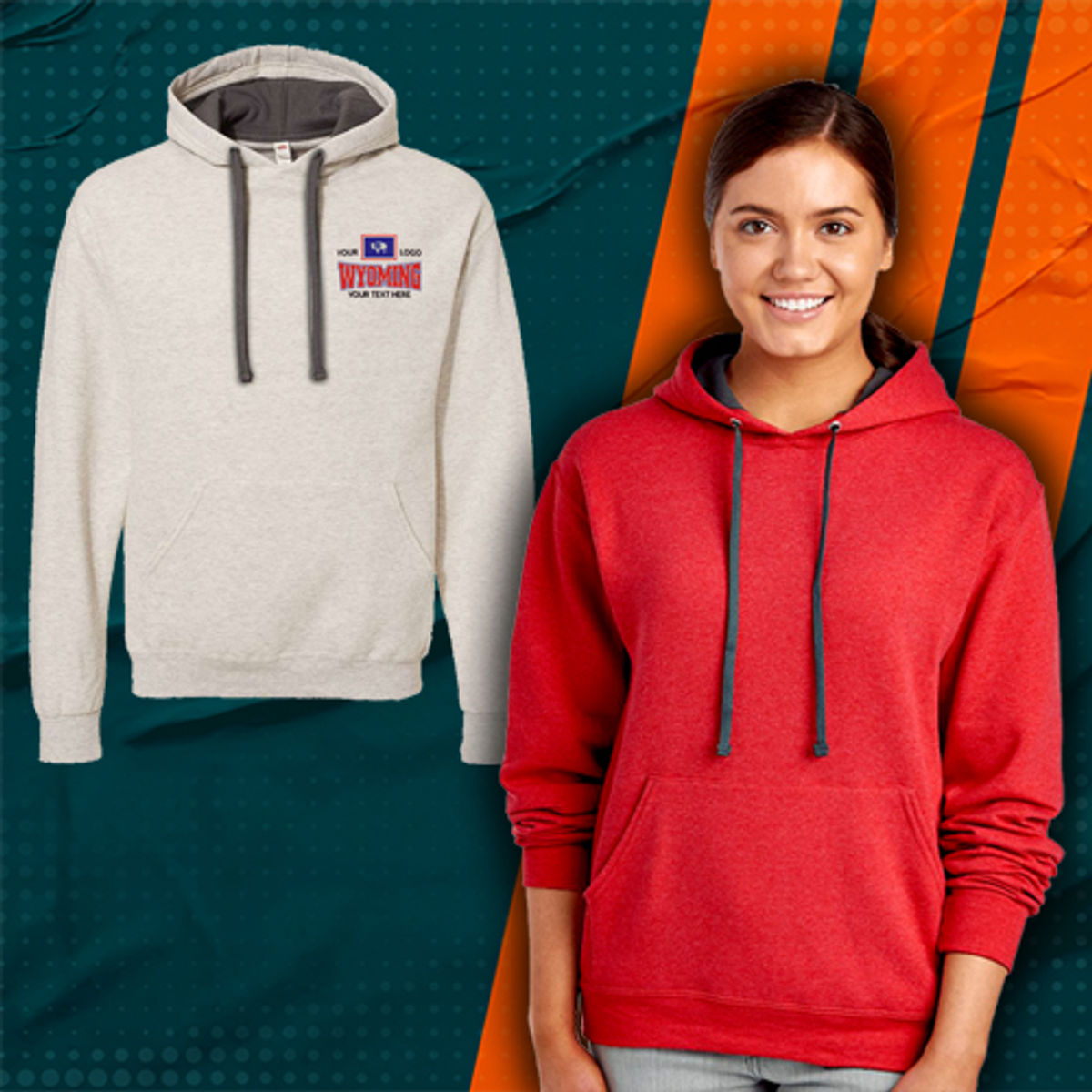 We do custom embroidered/printed Hoodies... Houston Embroidery Service