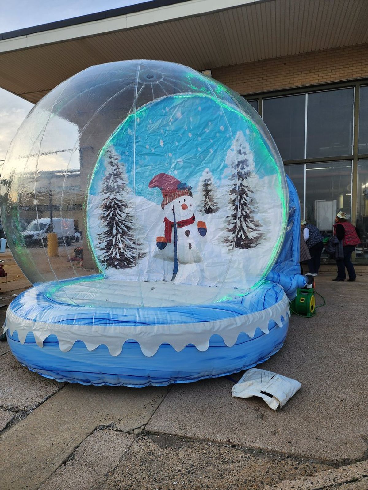 A snow globeshaped bouncy house for ASI... Michele Bell