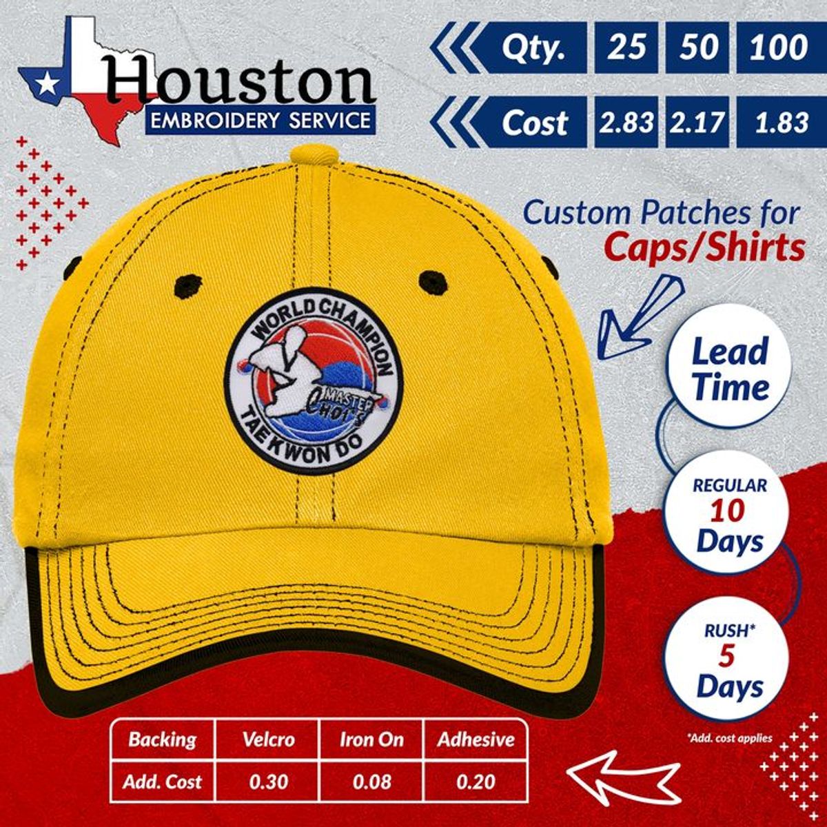 custompatches... Houston Embroidery Service