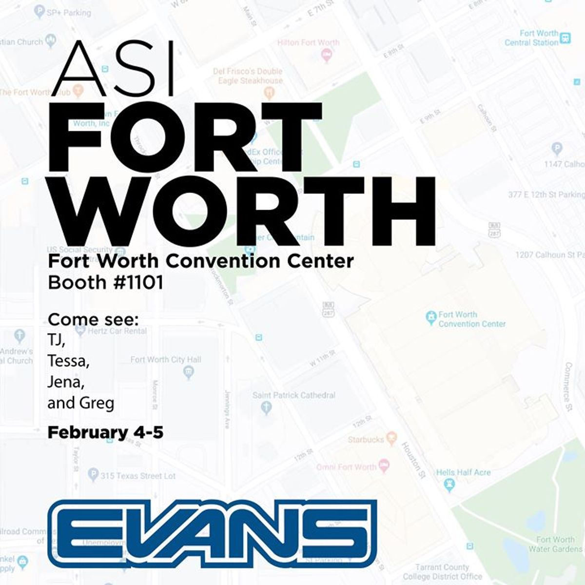 Will you be at ASI Fort Worth? Come see Evans Manufacturing HPG