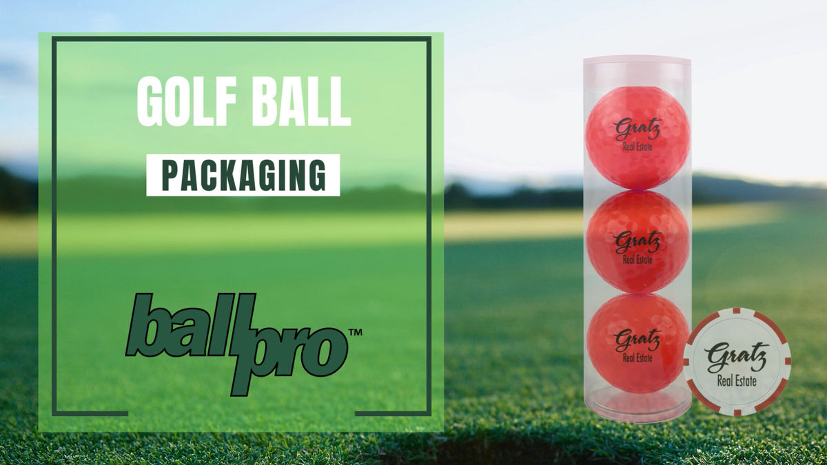 Corporate logo golf ball tubes, clams an... Ball Pro