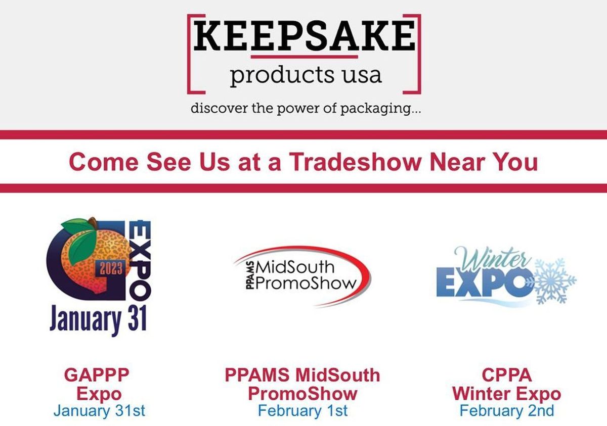 Where will you be next?... Keepsake Products USA