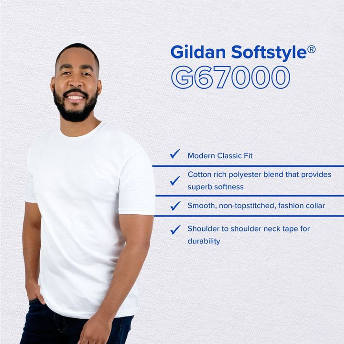 Our CVC T-Shirt is made with a cotton-ri... - Gildan