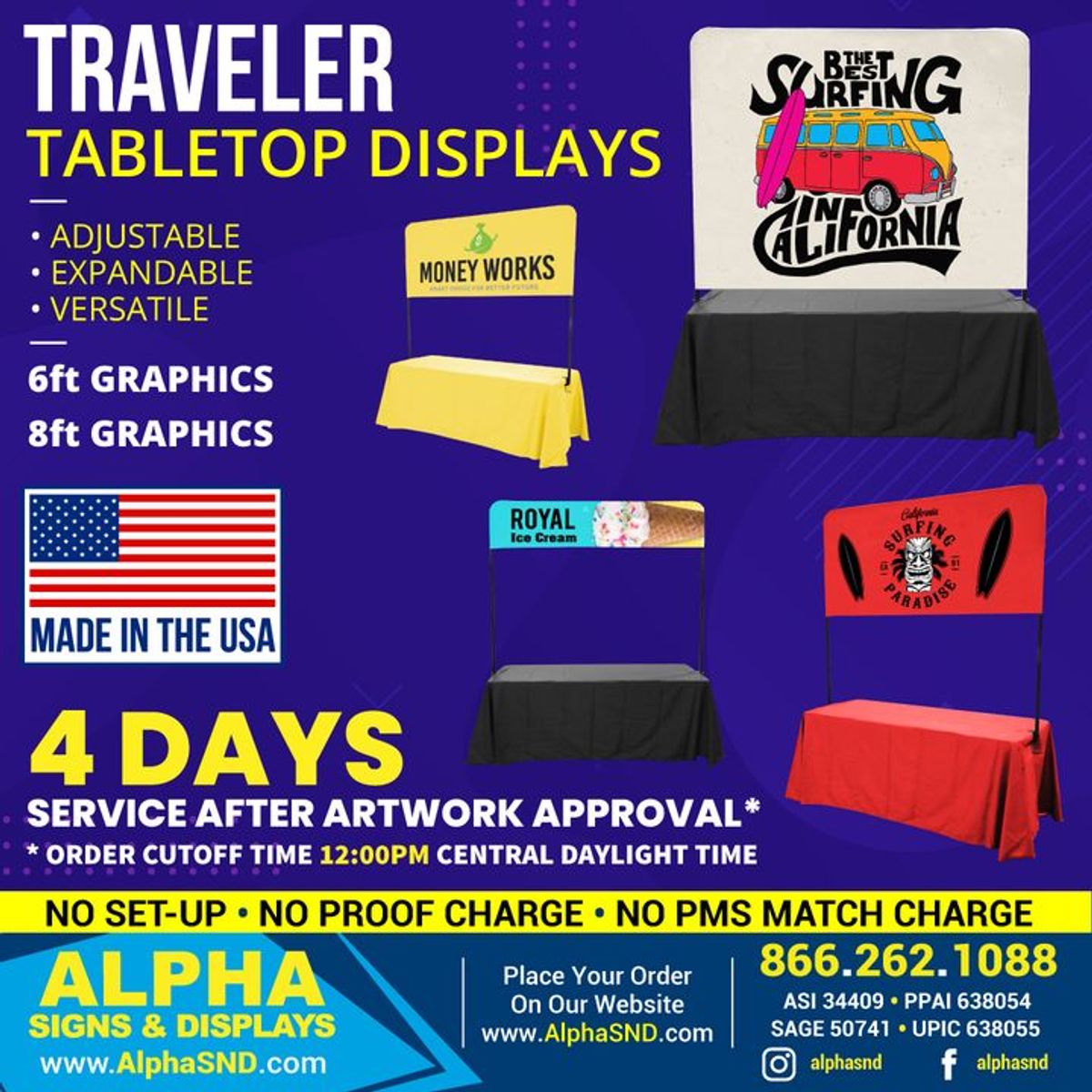 Traveler Tabletop Displays Made In The... Alpha Signs And Displays