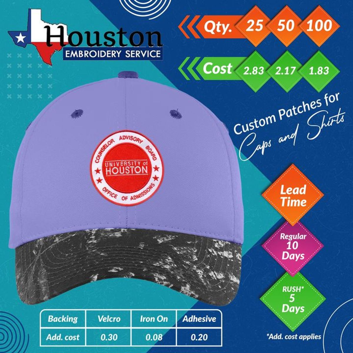 custompatches... Houston Embroidery Service